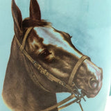Pair of Sky Blue Vintage McCoy Horse Mugs