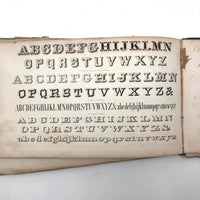 1858 American Text Book for Letters Penmanship Instruction with Lots of Alphabets