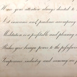 1858 American Text Book for Letters Penmanship Instruction with Lots of Alphabets