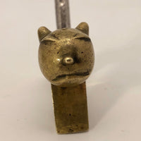 Richard Rohac 1950s Brass Cat Corkscrew, Made in Austria-reserved for BB
