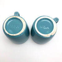 Pair of Sky Blue Vintage McCoy Horse Mugs
