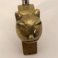Richard Rohac 1950s Brass Cat Corkscrew, Made in Austria-reserved for BB