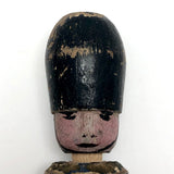 Old Wooden Hand-painted Soldier Pin