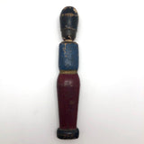 Old Wooden Hand-painted Soldier Pin