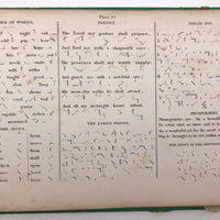 1858 American Text Book for Letters Penmanship Instruction with Lots of Alphabets