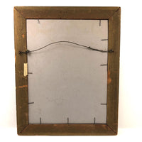 French "Coiffure de Opium Perle" Portrait Drawing, Framed