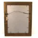 French "Coiffure de Opium Perle" Portrait Drawing, Framed