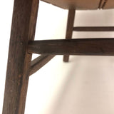 Beautifully Constructed Antique Cricket Stool with Carved Stretchers