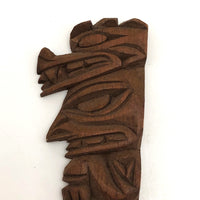 Carved Wood Totem Letter Opener by Northwest Coast Native Artist Ray Williams