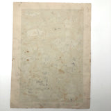 German 1943 R. Schmidt Woodland Animals Mixed Media Drawing