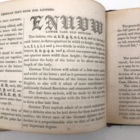 1858 American Text Book for Letters Penmanship Instruction with Lots of Alphabets