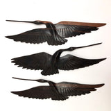 Asian Wooden Hanging Cranes - Set of Five
