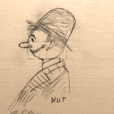 Many Faces, 1922 Pencil Drawings on Bank Stationary, Bedford Iowa