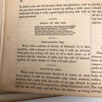 1858 American Text Book for Letters Penmanship Instruction with Lots of Alphabets