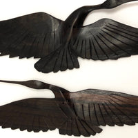 Asian Wooden Hanging Cranes - Set of Five