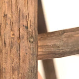 Beautifully Constructed Antique Cricket Stool with Carved Stretchers