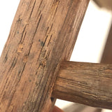 Beautifully Constructed Antique Cricket Stool with Carved Stretchers