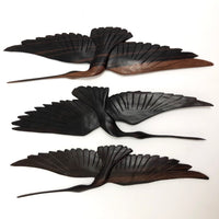 Asian Wooden Hanging Cranes - Set of Five