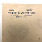 Many Faces, 1922 Pencil Drawings on Bank Stationary, Bedford Iowa