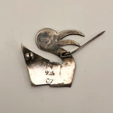Sterling Silver Peruvian Bird-Shaped Pin in the Manner of Graciella Laffi