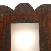 Charming Old Folk Art Frame with Three Arches (with glass)