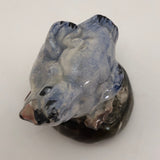 Hand Sculpted Ceramic Bluebird, Signed