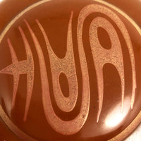 Round Orange Lacquer Vintage Japanese Stacking Boxes