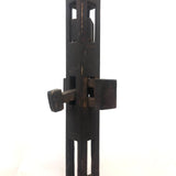 Unusual, Very Old, Nearly Two Foot Tall Pine Whimsy with Interlocking Moving Parts