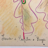 James Bone "Leaves & Profiles & Bugs" 2010 Mixed Media Drawing