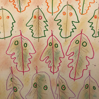 James Bone "Leaves & Profiles & Bugs" 2010 Mixed Media Drawing