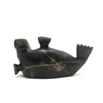Wonderful Carved Inuit Stone Seal by Noah Nowdlak