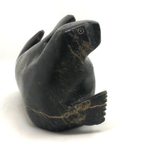 Wonderful Carved Inuit Stone Seal by Noah Nowdlak