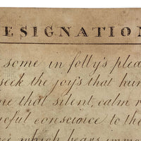 Horatio Crane Penmanship Notebook, 1816, Boston MA