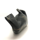 Wonderful Carved Inuit Stone Seal by Noah Nowdlak