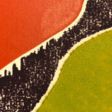 Amaranth Ehrenhalt "Conifers", Signed Woodblock Print, ed. 50, c. 1960s