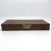 Crane Shaped Embroidery Scissors and Punch Tool in Wooden Box