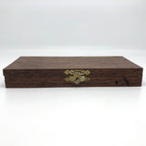 Crane Shaped Embroidery Scissors and Punch Tool in Wooden Box