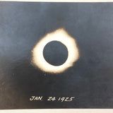 January 24, 1925 Solar Eclipse Real Photo Postcard
