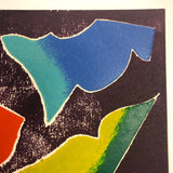 Amaranth Ehrenhalt "Conifers", Signed Woodblock Print, ed. 50, c. 1960s