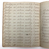 Horatio Crane Penmanship Notebook, 1816, Boston MA