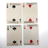 1920s Sandusky Cement Co Medusa Playing Cards with Hand Pasted Fortunes