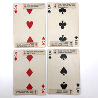 1920s Sandusky Cement Co Medusa Playing Cards with Hand Pasted Fortunes