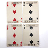 1920s Sandusky Cement Co Medusa Playing Cards with Hand Pasted Fortunes