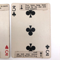 1920s Sandusky Cement Co Medusa Playing Cards with Hand Pasted Fortunes