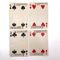 1920s Sandusky Cement Co Medusa Playing Cards with Hand Pasted Fortunes