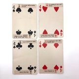 1920s Sandusky Cement Co Medusa Playing Cards with Hand Pasted Fortunes