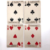 1920s Sandusky Cement Co Medusa Playing Cards with Hand Pasted Fortunes