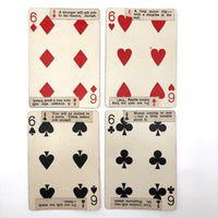 1920s Sandusky Cement Co Medusa Playing Cards with Hand Pasted Fortunes