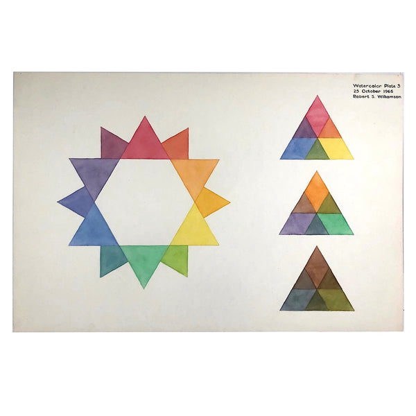 1965 Robert Williamson Color Study (Watercolor Plate 3)