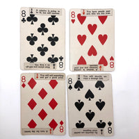 1920s Sandusky Cement Co Medusa Playing Cards with Hand Pasted Fortunes